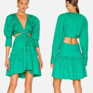 NWT A.L.C. Alexa Dress in Viridian Green Size 8